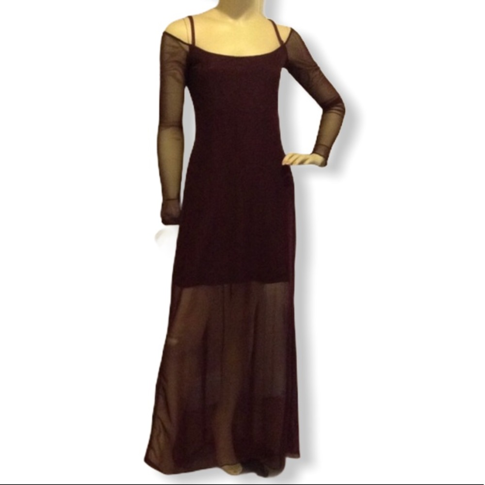 OOAK Designer sample plus sheer gothic dress